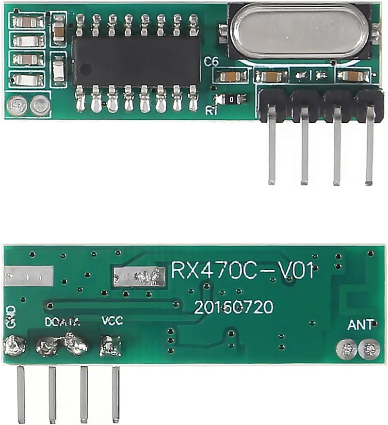 XIITIA 6pcs 433mhz Wireless RF Transmitter and Receiver with Antenna Ask Remote Control Module DIY Kit for Arduino DIY Kits - Image 3